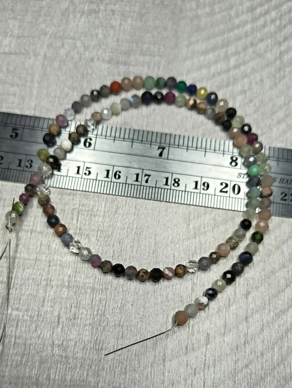#3- 4mm Multi-Stone Faceted Bead 15inch Strand